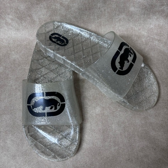 ECKO Unlimited Clear Jelly Slides Sandals Woman’s  Sz 7 UNISEX - Picture 4 of 5